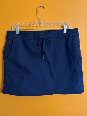 Eddie Bauer Navy Drawstring Skort